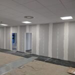 Drylined office partitioning